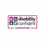 Disability Confident COMMITTED logo.