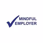 Mindful Employer logo with a blue checkmark.